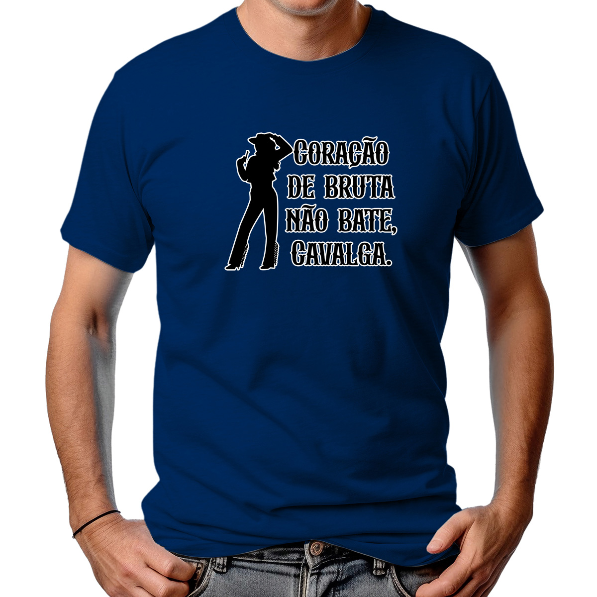 CAMISETA MASCULINA CORAÇÃO DE BRUTA