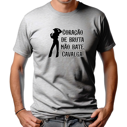 CAMISETA MASCULINA CORAÇÃO DE BRUTA