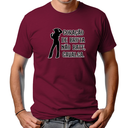 CAMISETA MASCULINA CORAÇÃO DE BRUTA
