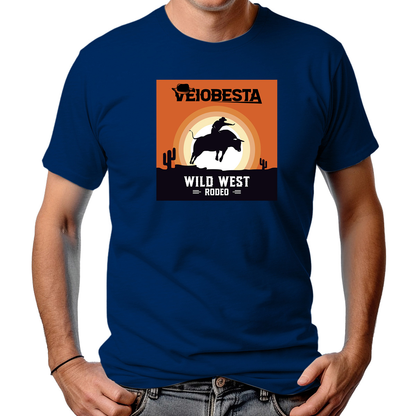 CAMISETA MASCULINA WILD WEST RODEIO