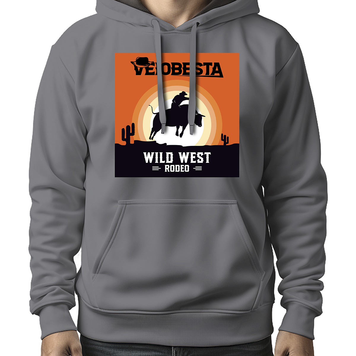 MOLETOM MASCULINO WILD WEST RODEIO