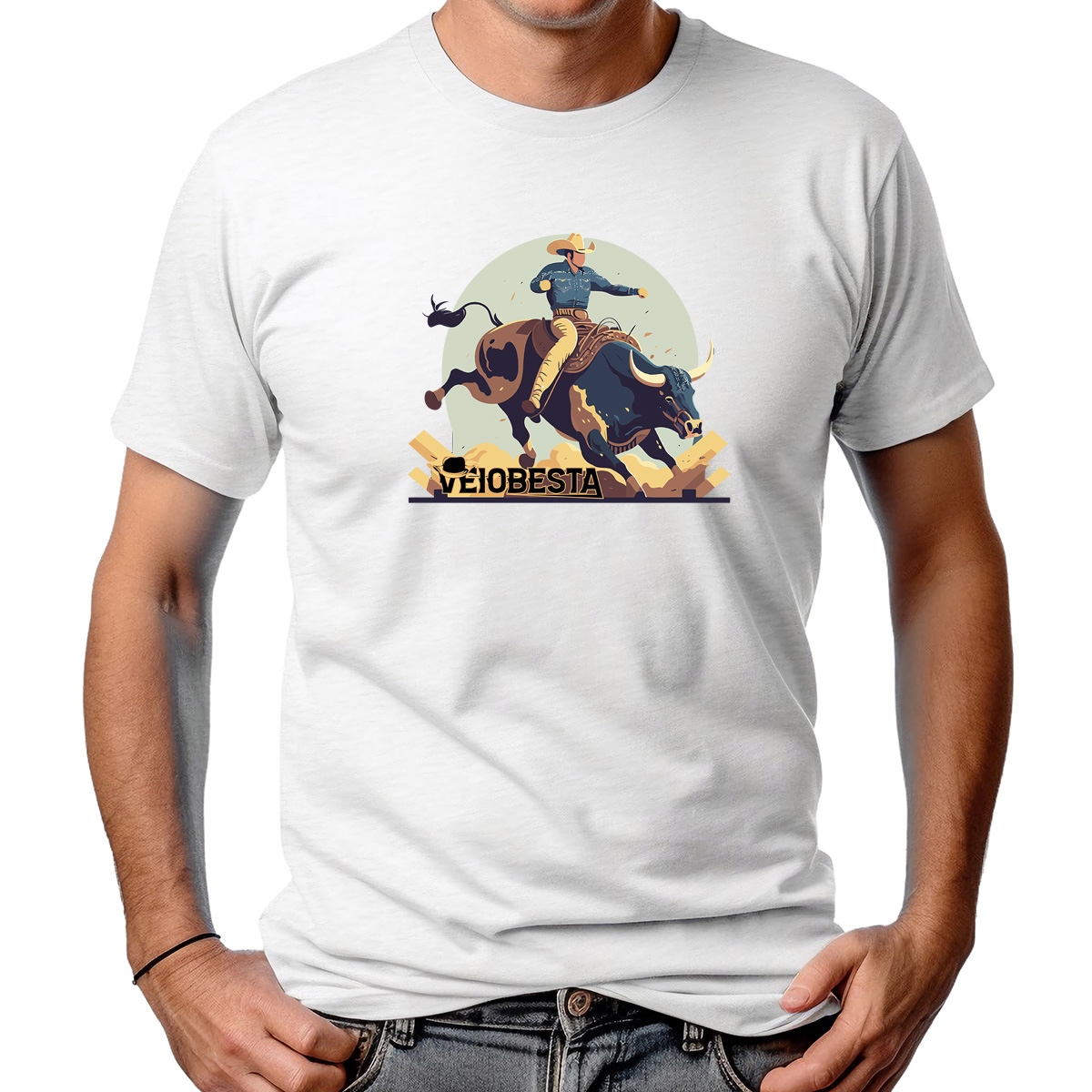CAMISETA MASCULINA AMERICAN WEST