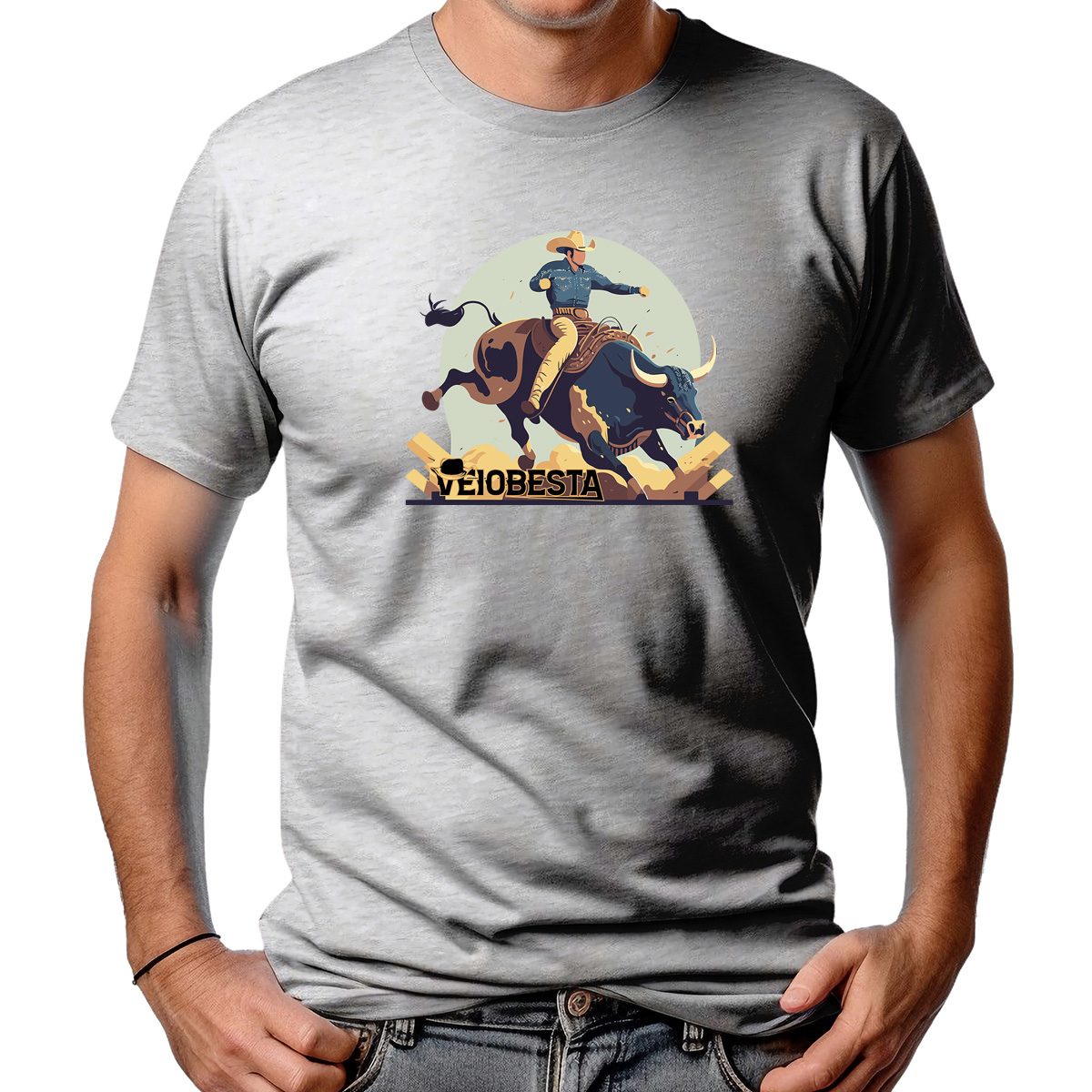 CAMISETA MASCULINA AMERICAN WEST