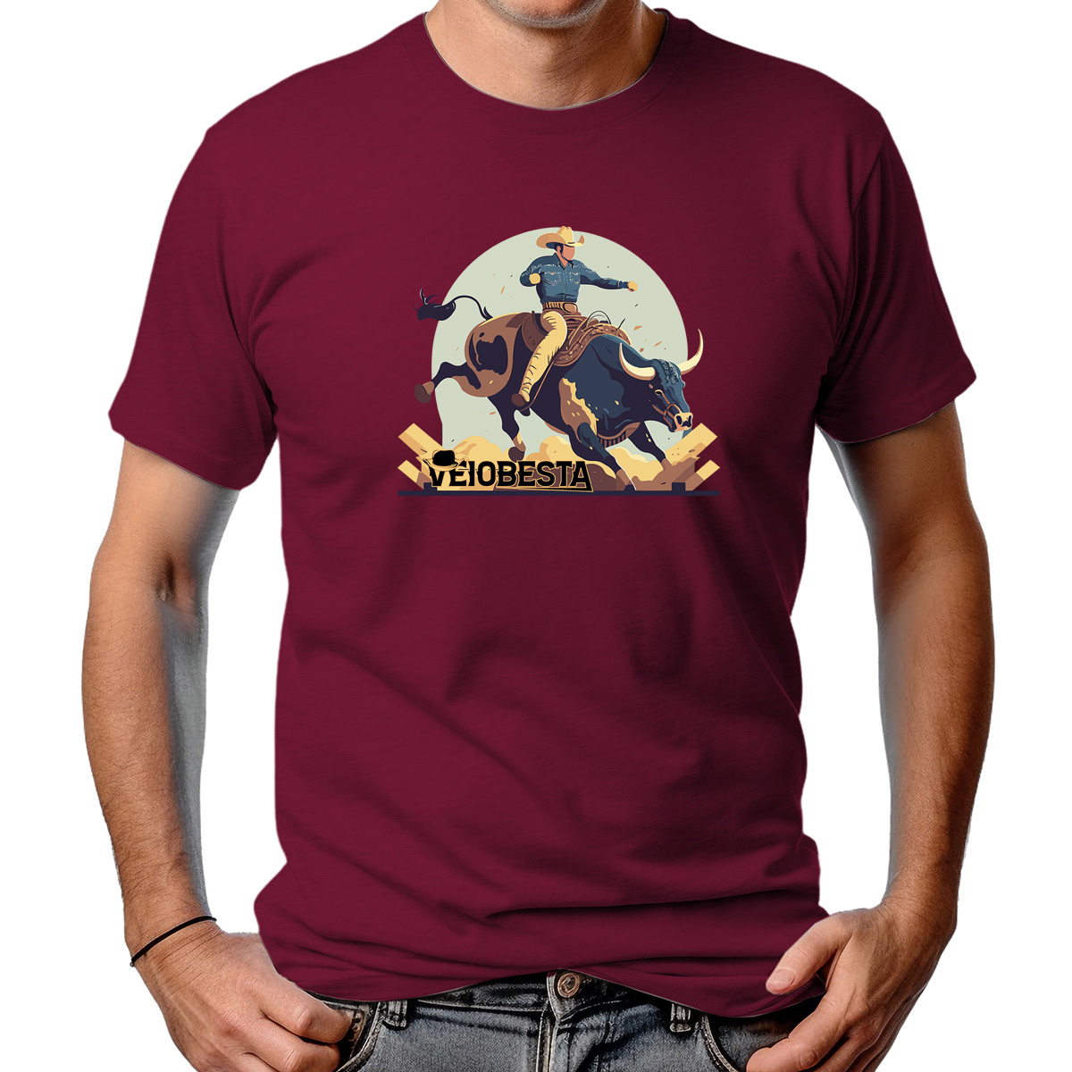 CAMISETA MASCULINA AMERICAN WEST
