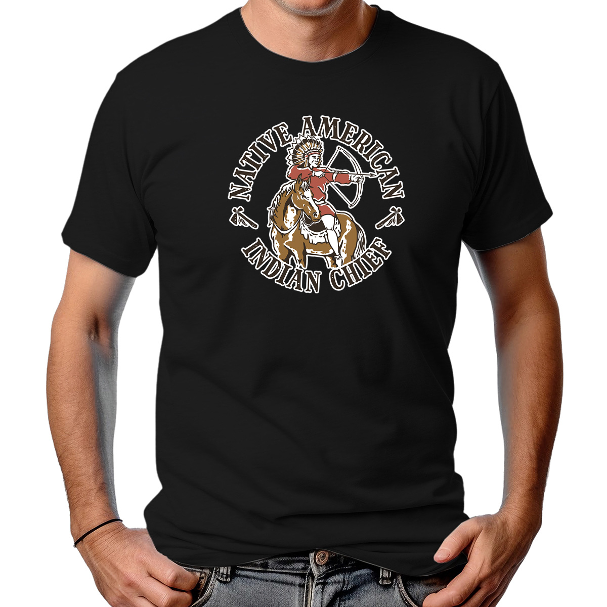 CAMISETA MASCULINA INDIAN CHIEF