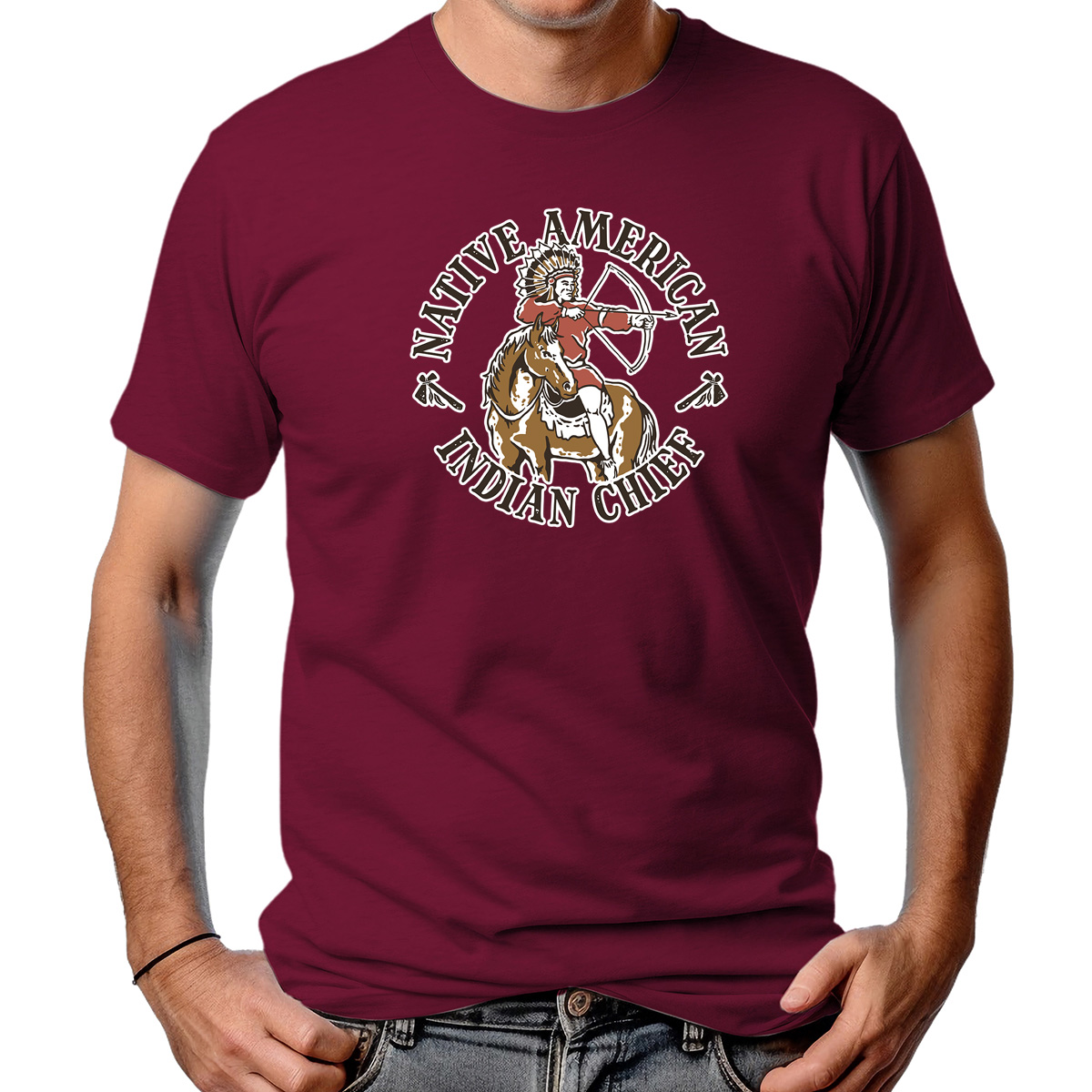 CAMISETA MASCULINA INDIAN CHIEF