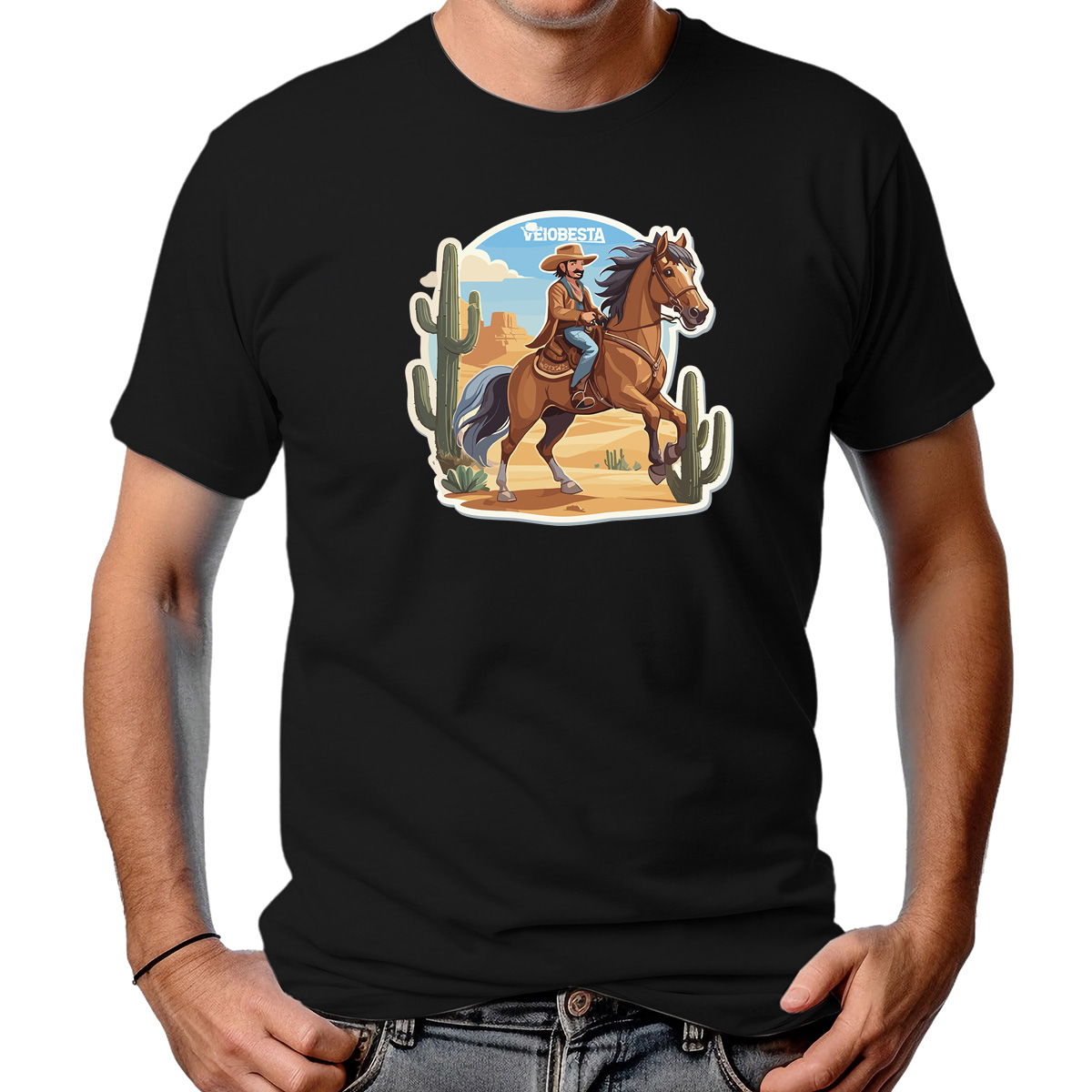 CAMISETA MASCULINA PEÃO RANCHEIRO