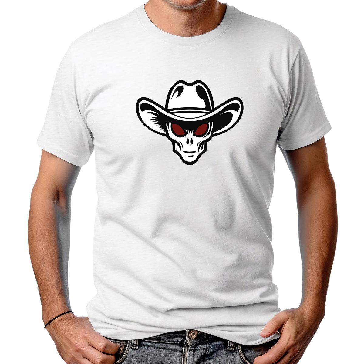 CAMISETA MASCULINA ALIEN SKULL