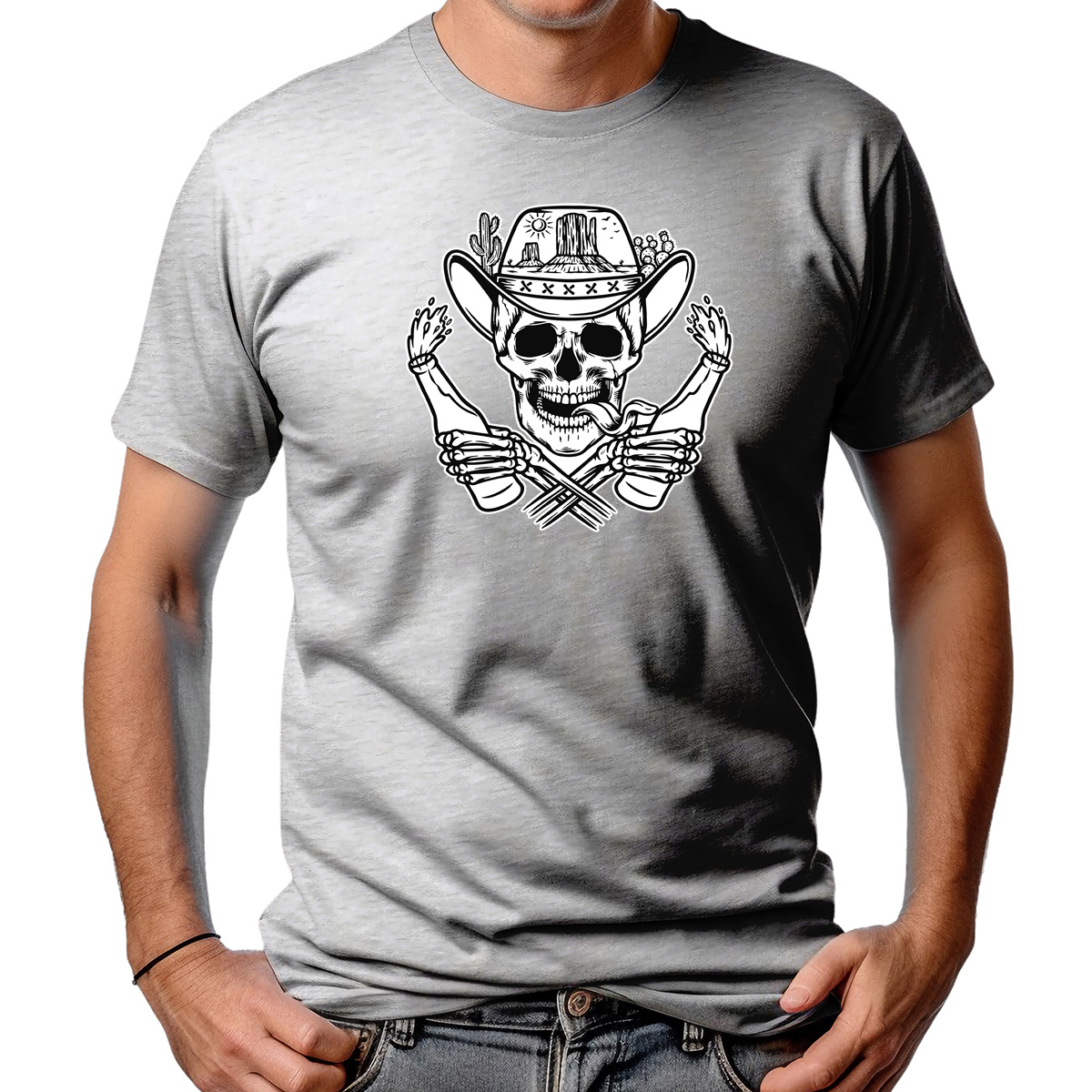 CAMISETA MASCULINA MOLOTOV SKULL
