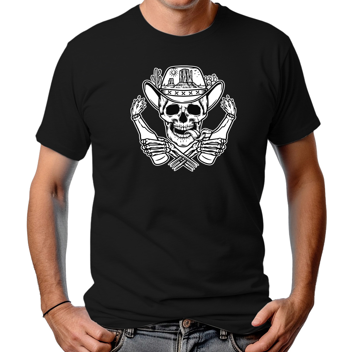 CAMISETA MASCULINA MOLOTOV SKULL