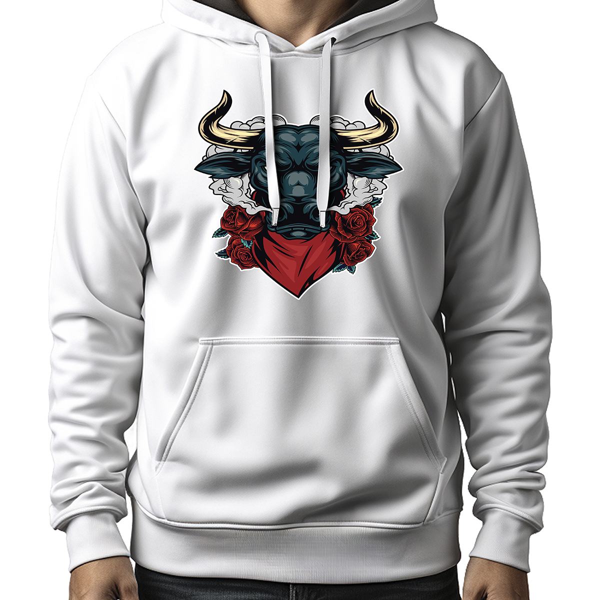 MOLETOM MASCULINO SMOKING ANGRY BULL