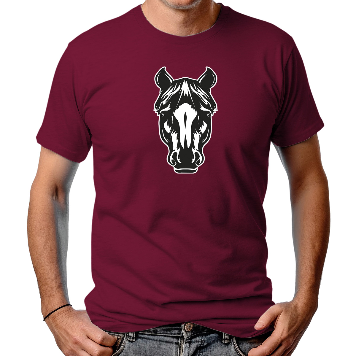 CAMISETA MASCULINA HORSE HEAD