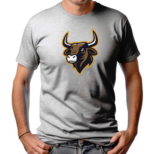 CAMISETA MASCULINA BROWN BULL HEAD