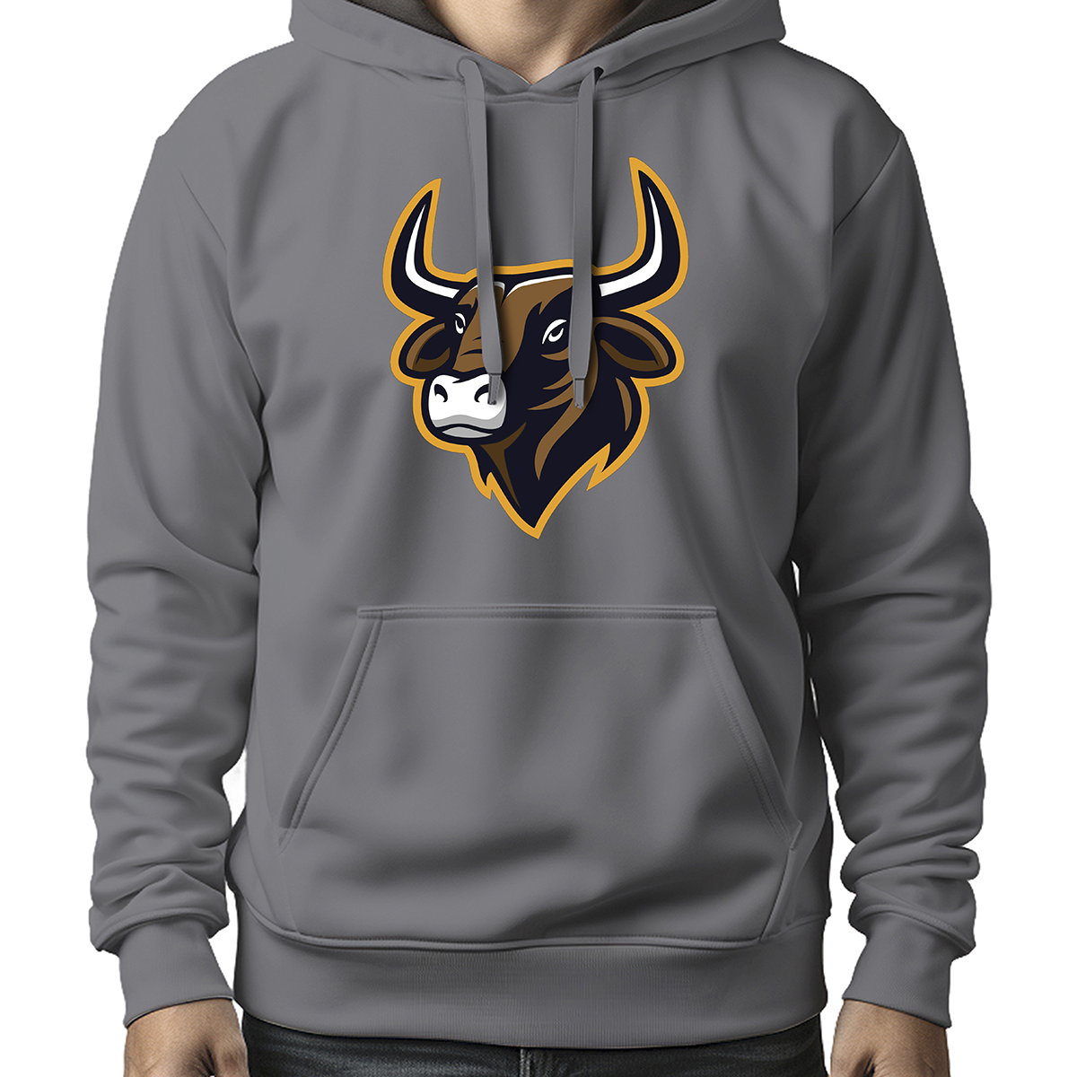 MOLETOM MASCULINO BROWN BULL HEAD