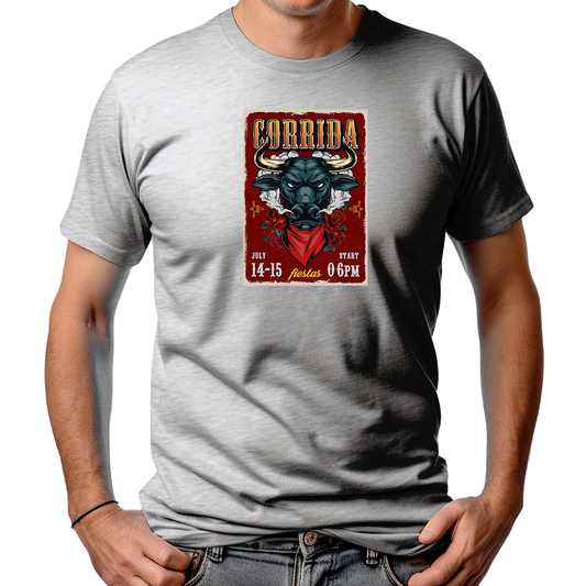 CAMISETA MASCULINA CORRIDA DE TOURO