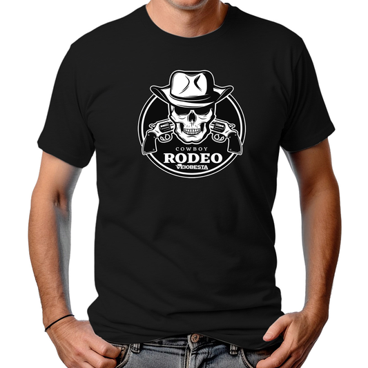 CAMISETA MASCULINA COWBOY RODEO BLACK