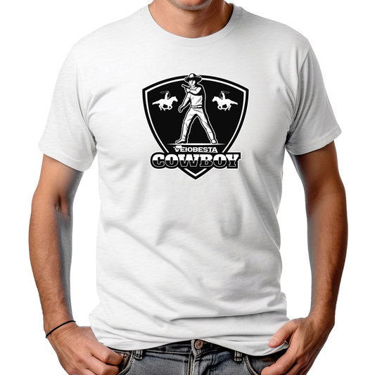 CAMISETA MASCULINA VEIOBESTA COWBOY BLACK