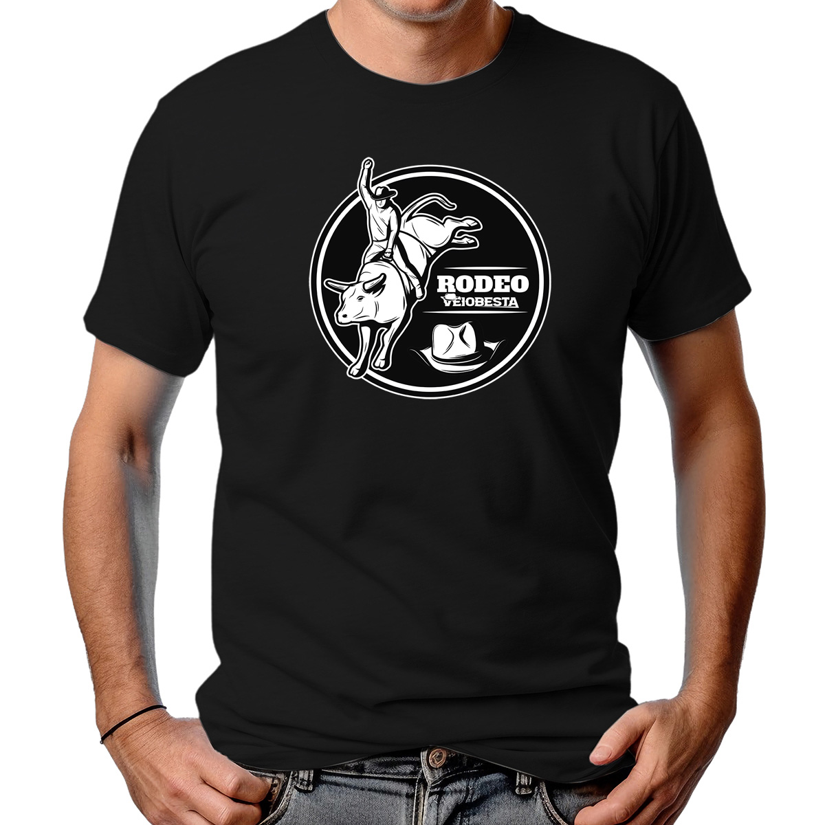 CAMISETA MASCULINA UNTAMED BULL BLACK