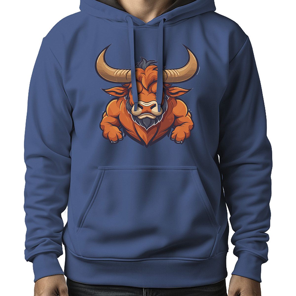 MOLETOM MASCULINO ORANGE BULL NEW