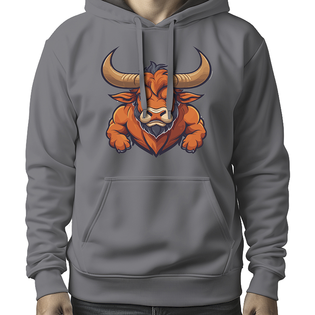 MOLETOM MASCULINO ORANGE BULL NEW