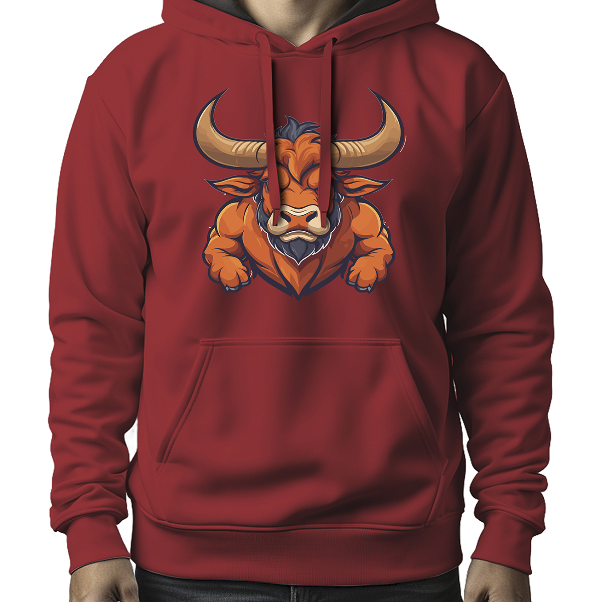 MOLETOM MASCULINO ORANGE BULL NEW