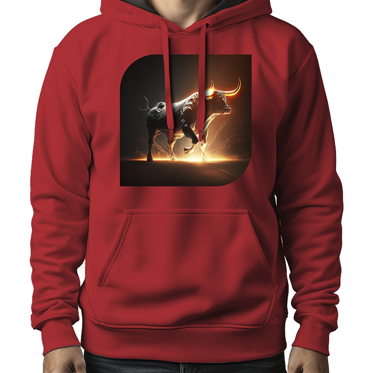 MOLETOM MASCULINO REALISTIC LIGHTNING BULL