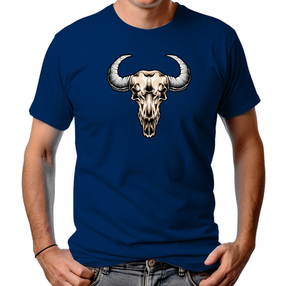 CAMISETA MASCULINA BIG HORNS SKULL