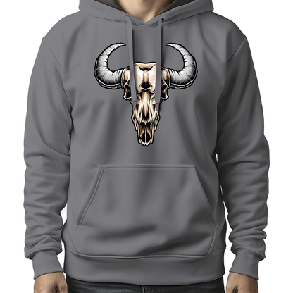 MOLETOM MASCULINO BIG HORNS SKULL