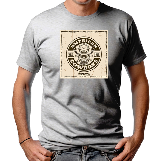 CAMISETA MASCULINA AMERICAN COWBOYS WILD FREE