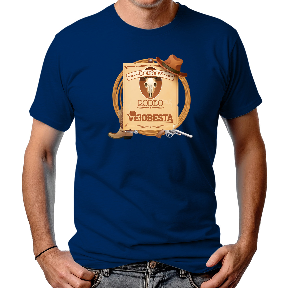CAMISETA MASCULINA COWBOY RODEO STAND