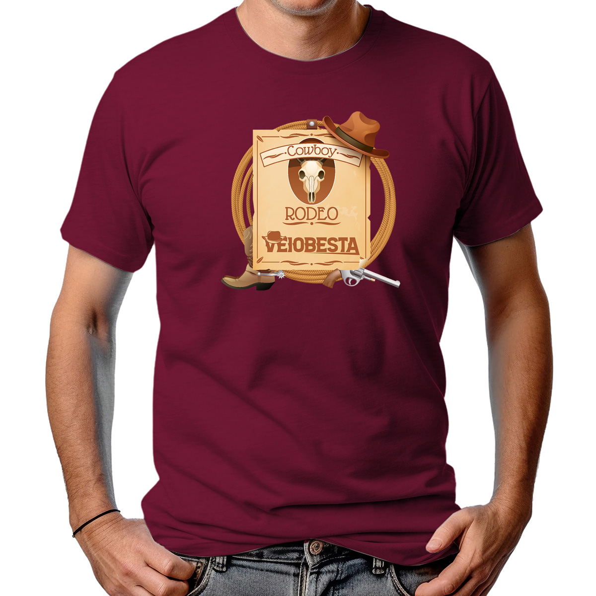 CAMISETA MASCULINA COWBOY RODEO STAND