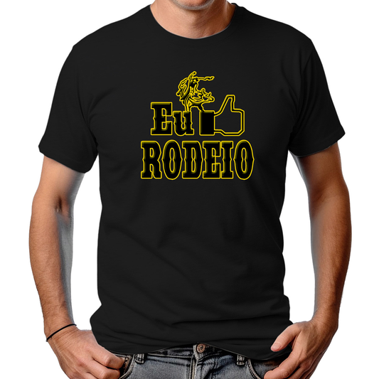 CAMISETA MASCULINA EU GOSTO DE RODEIO