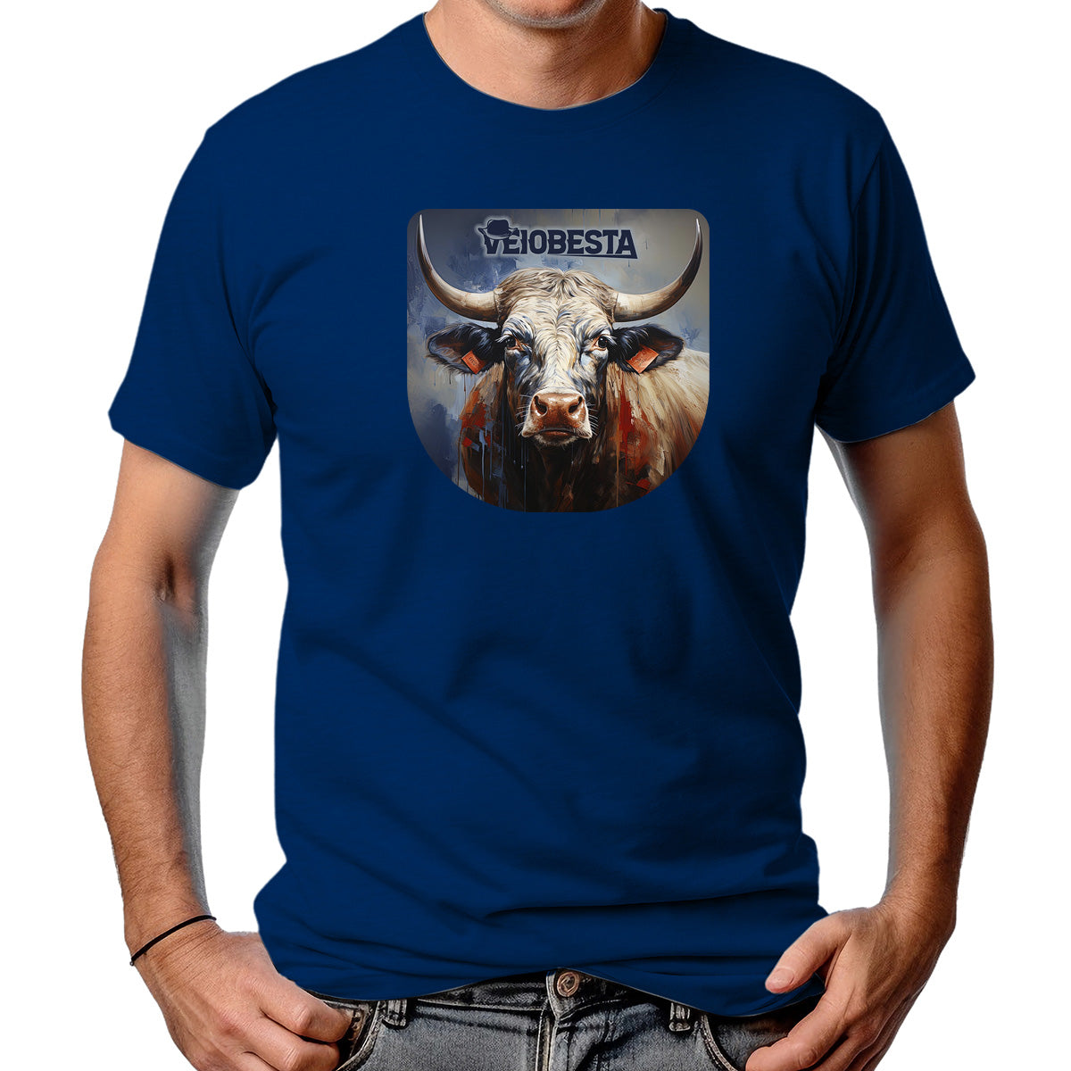 CAMISETA MASCULINA TOURO REAL VEIOBESTA