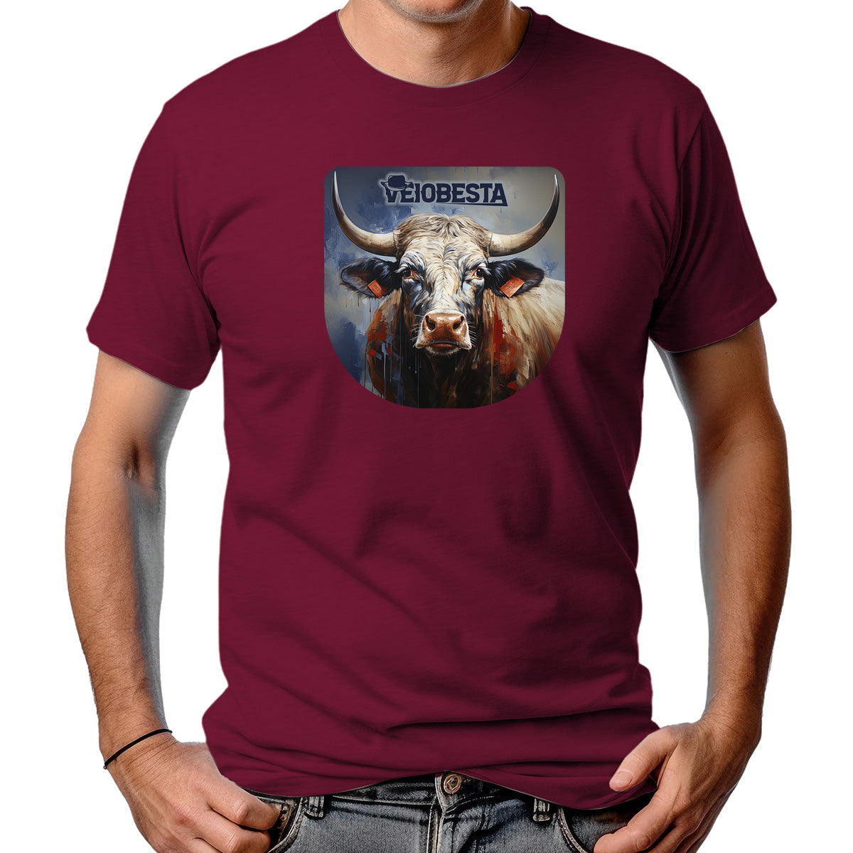 CAMISETA MASCULINA TOURO REAL VEIOBESTA