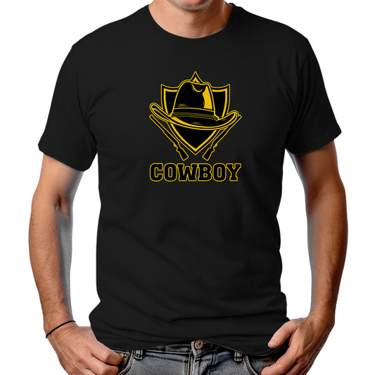 CAMISETA MASCULINA BRASÃO COWBOY