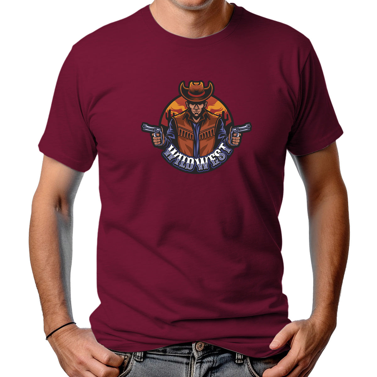 CAMISETA MASCULINA WILD WEST REDEMPTION
