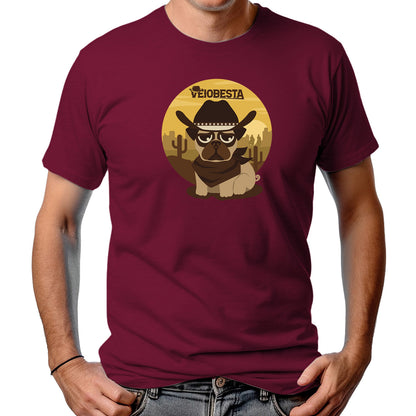 CAMISETA MASCULINA DOG WILD WEST