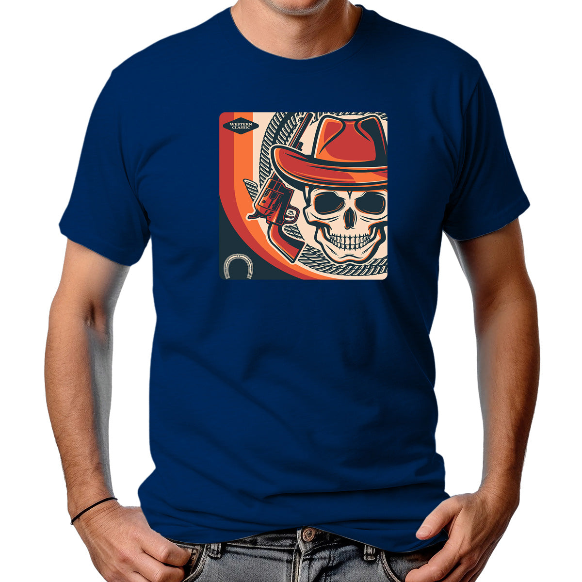 CAMISETA MASCULINA STYLIZED SKULL