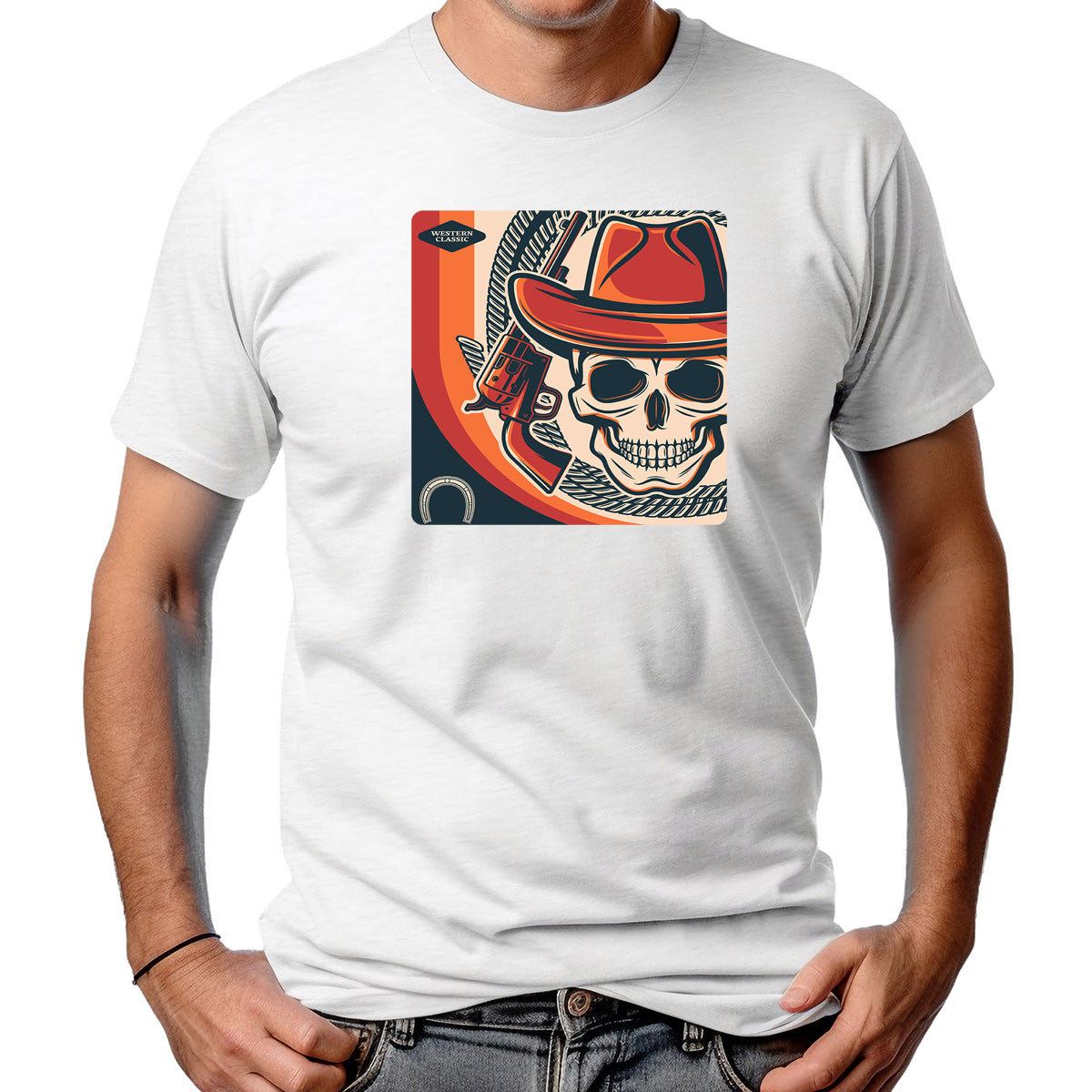 CAMISETA MASCULINA STYLIZED SKULL