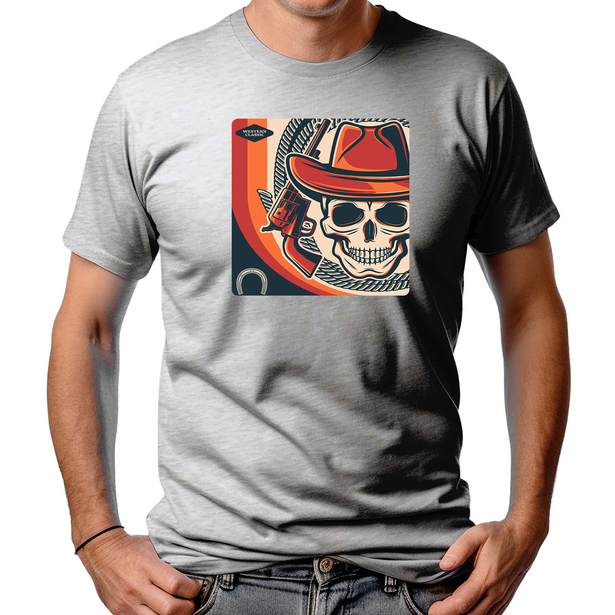 CAMISETA MASCULINA STYLIZED SKULL