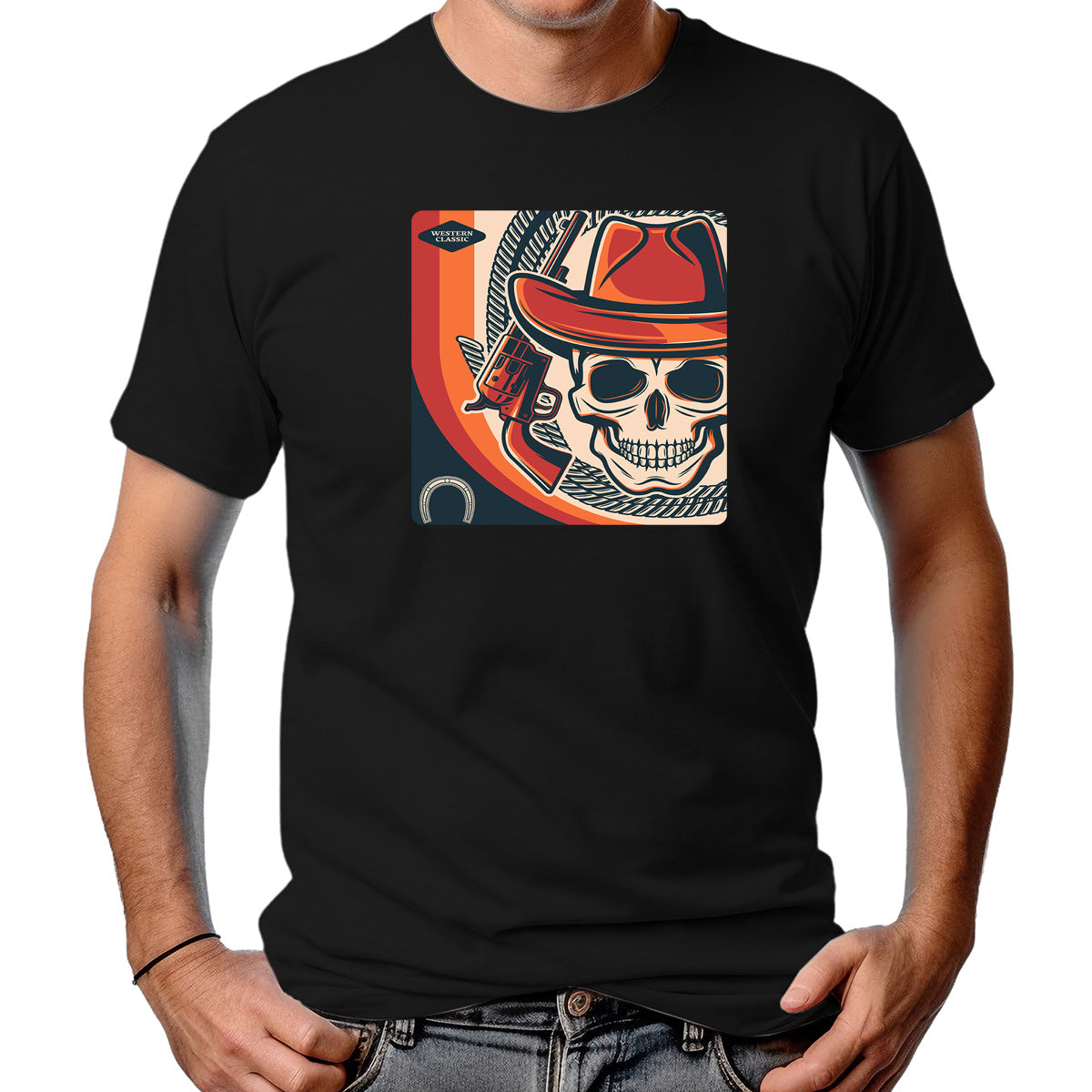 CAMISETA MASCULINA STYLIZED SKULL