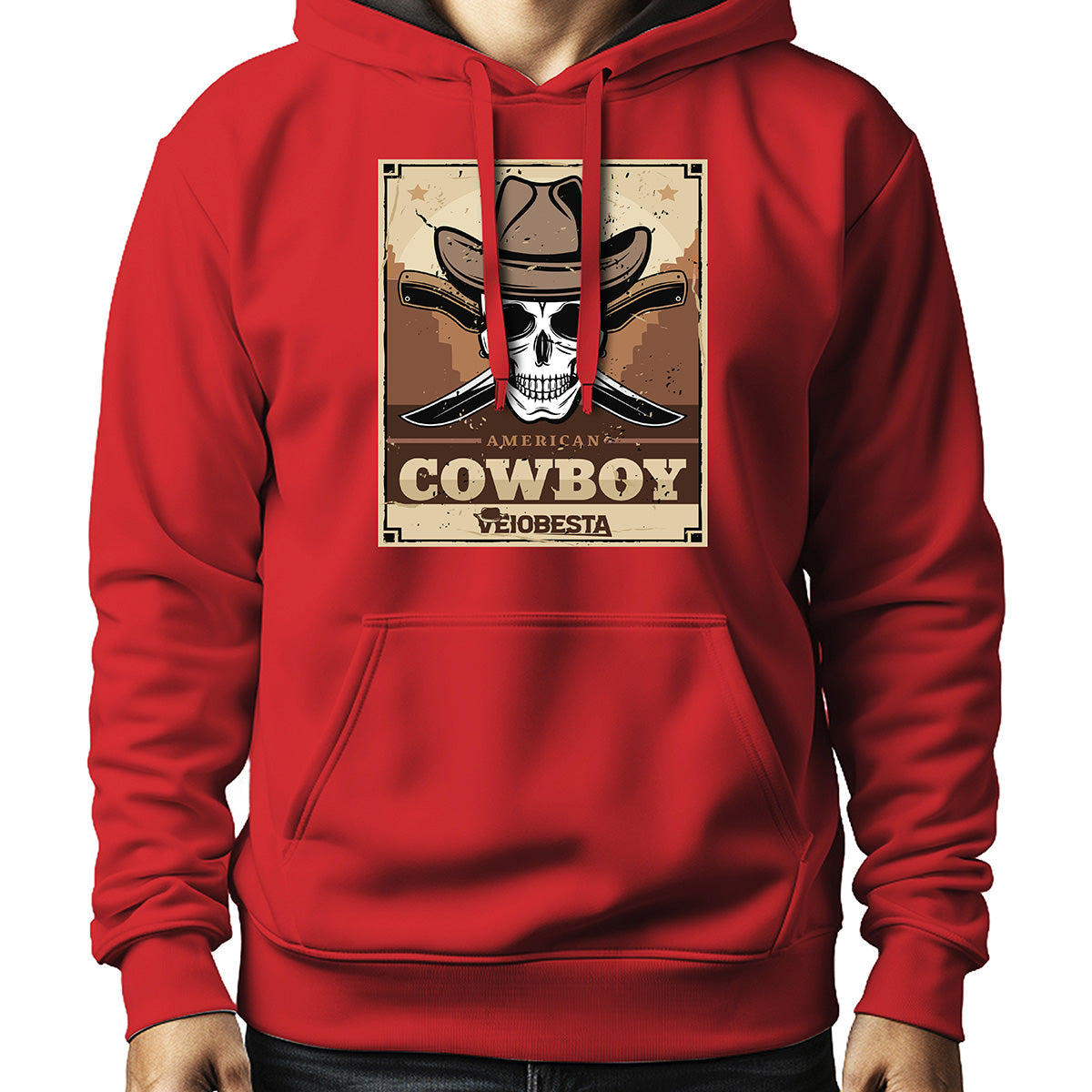 MOLETOM MASCULINO AMERICAN COWBOY VEIOBESTA