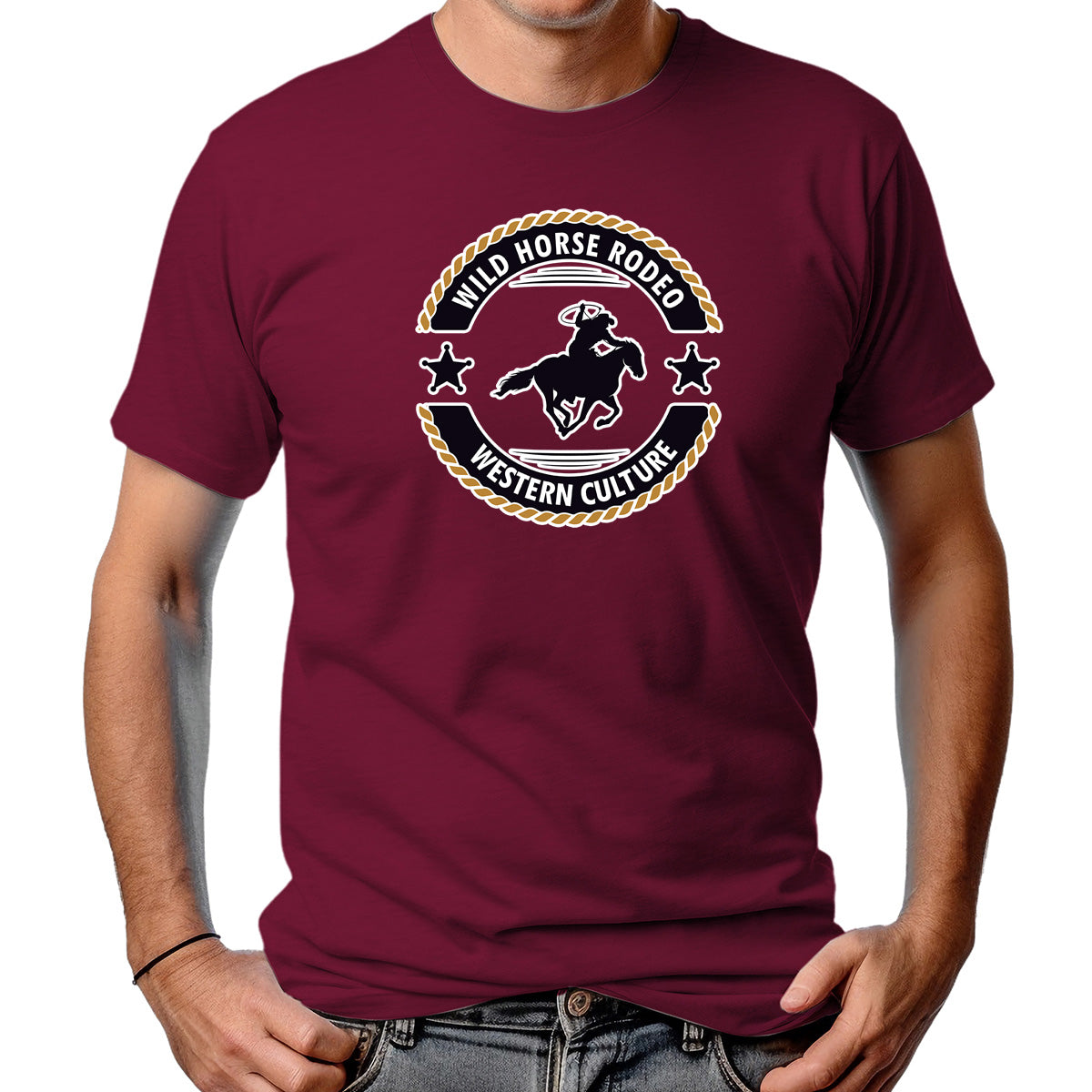 CAMISETA MASCULINA WILD HORSE RODEO