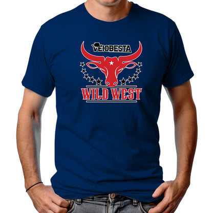 CAMISETA MASCULINA BIG HORNS WILD WEST