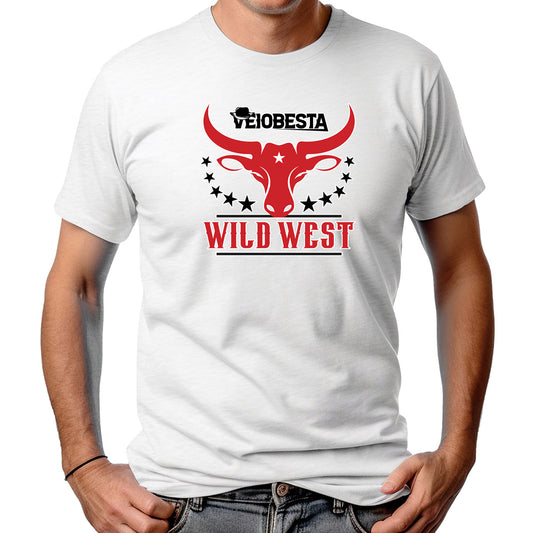 CAMISETA MASCULINA BIG HORNS WILD WEST