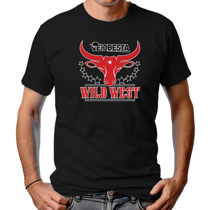 CAMISETA MASCULINA BIG HORNS WILD WEST