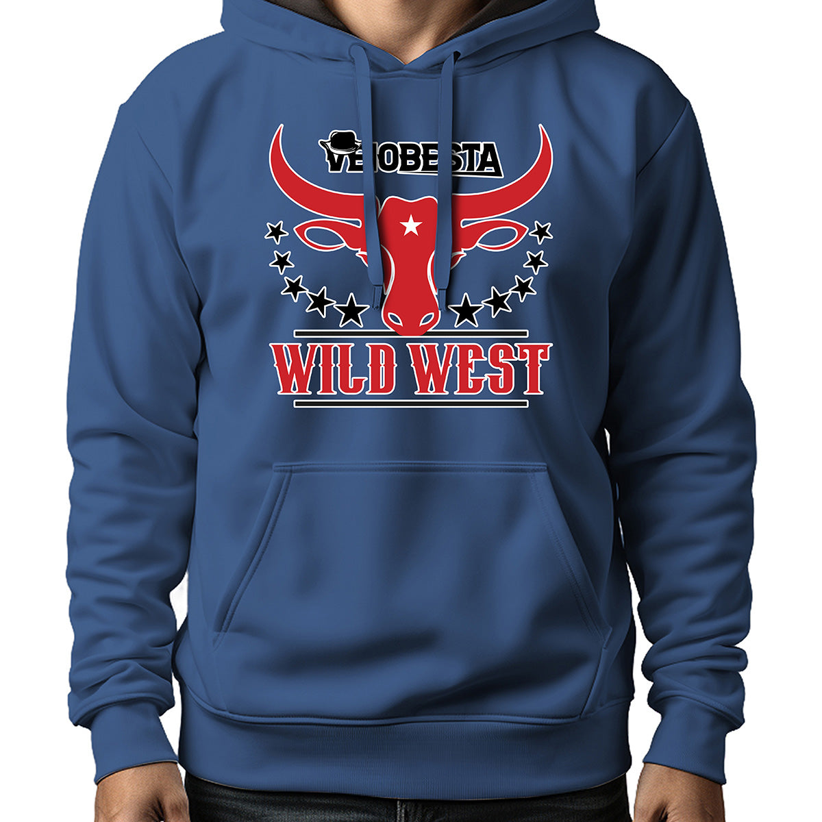 MOLETOM MASCULINO BIG HORNS WILD WEST