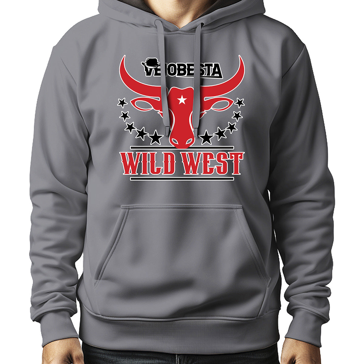 MOLETOM MASCULINO BIG HORNS WILD WEST