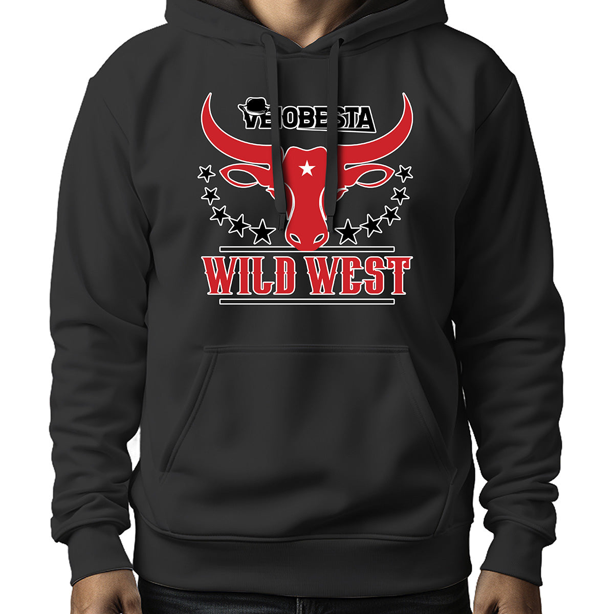 MOLETOM MASCULINO BIG HORNS WILD WEST
