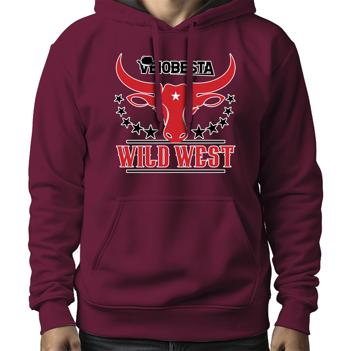 MOLETOM MASCULINO BIG HORNS WILD WEST
